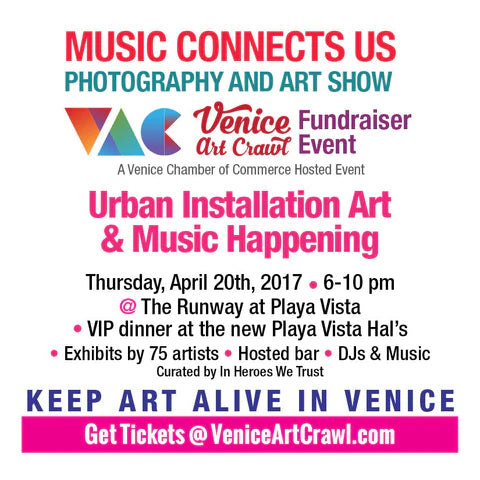 In Heroes We Trust x Venice Art Crawl x Hal's 'Music Connects Us' Show
